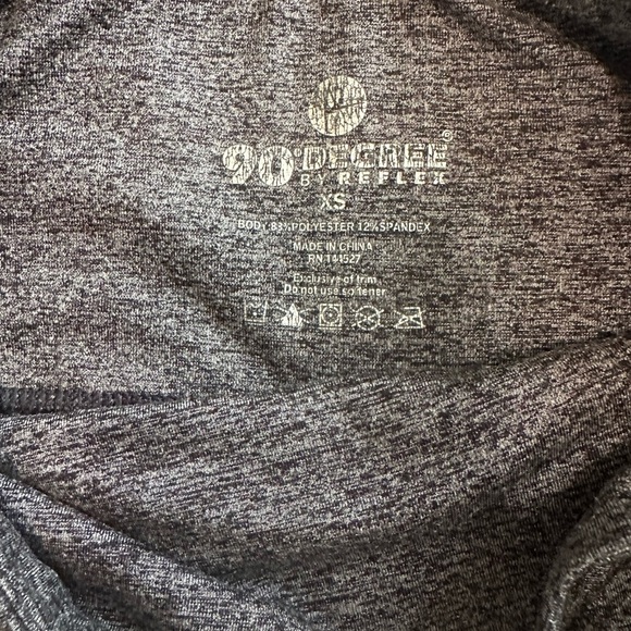 90 Degree By Reflex Heather Gray Leggings - Picture 3 of 6